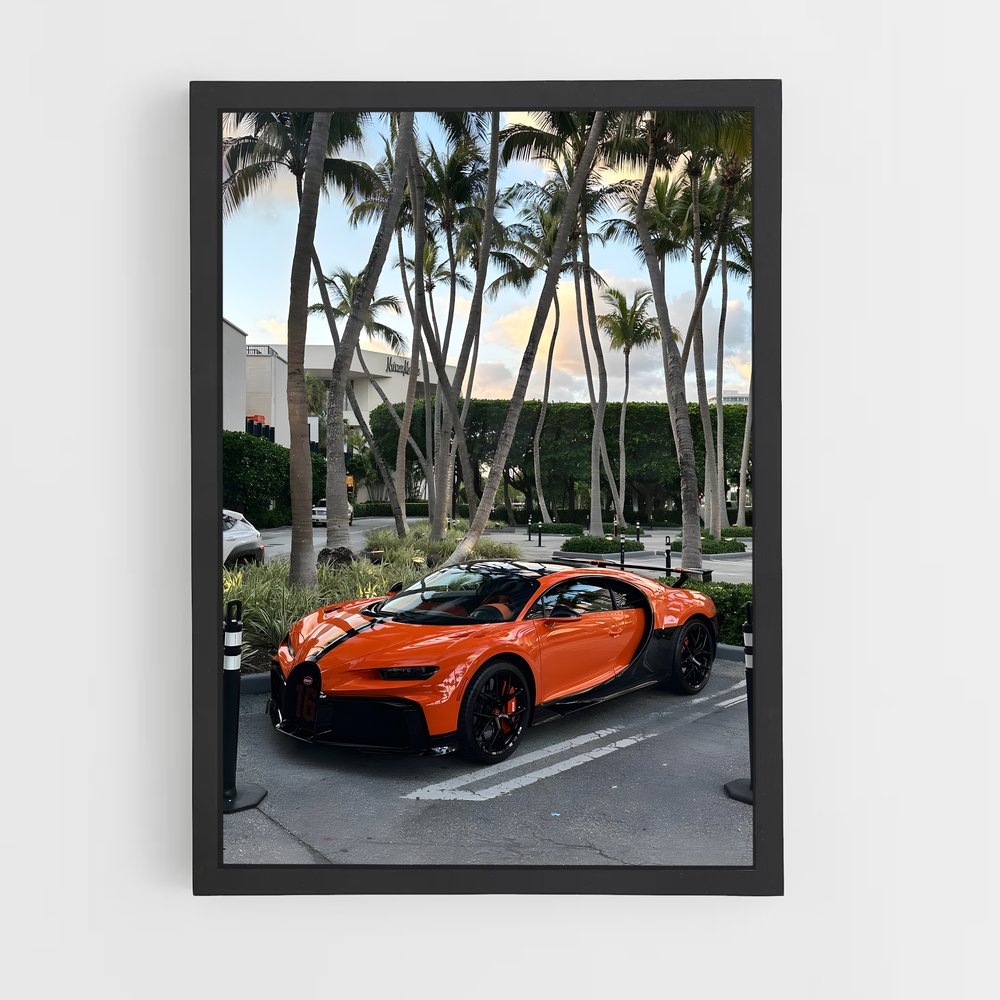 Poster Chiron Palms – affiche Bugatti (vue 2)